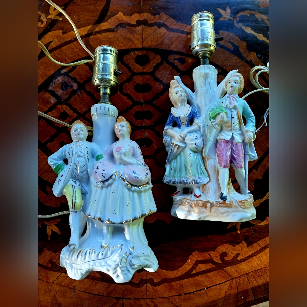 2 Antique Victorian Lamps
